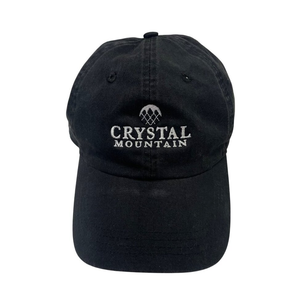 Crystal Mountain Ski Golf Resort Staff Washed Out Black Baseball Cap By Ahead - Picture 12 of 12